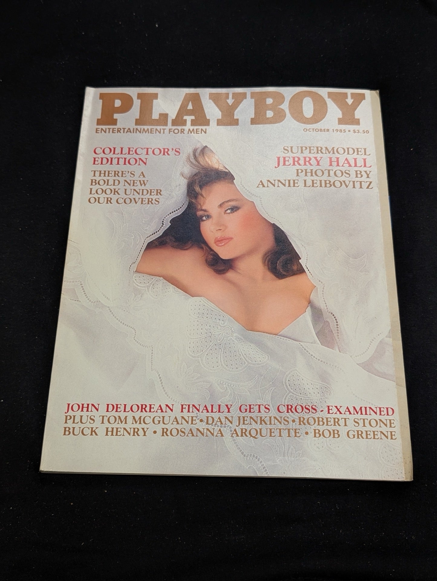 Playboy Magazine October 1985 Jerry Hall Annie Leibovitz Photos