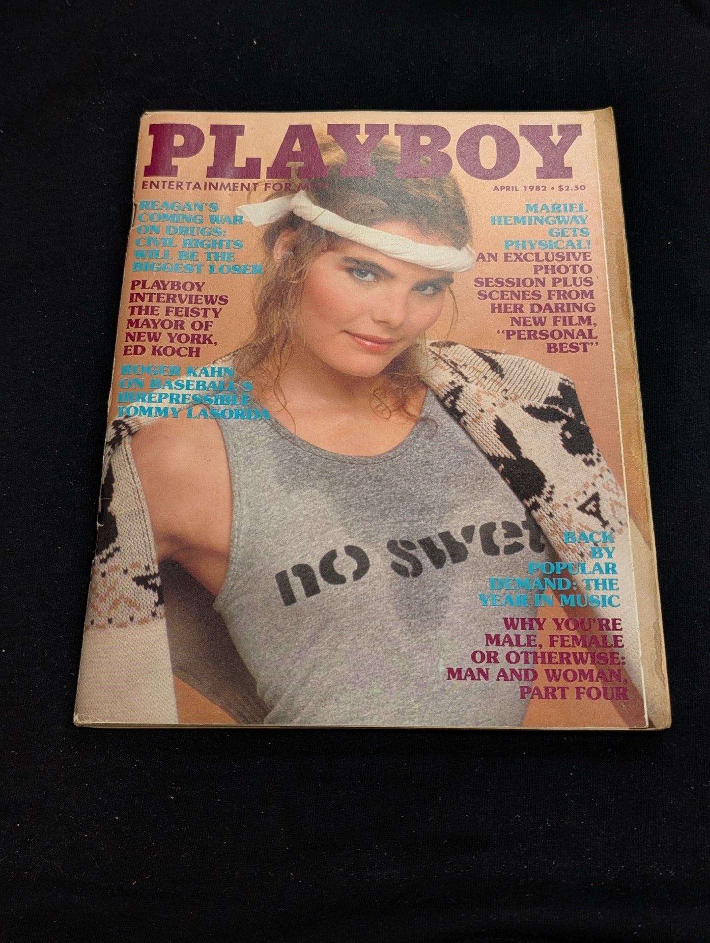 Playboy Magazine April 1982 Mariel Hemingway Cover Ed Koch Interview