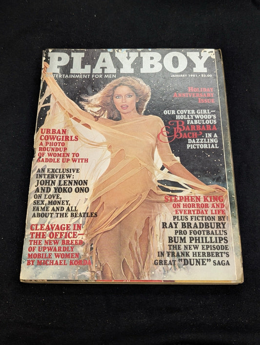 Playboy Magazine January 1981 John Lennon Interview Barbara Bach Cover