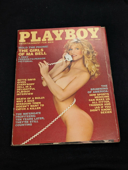 Playboy Magazine July 1982 The Girls of Ma Bell Bette Davis Interview