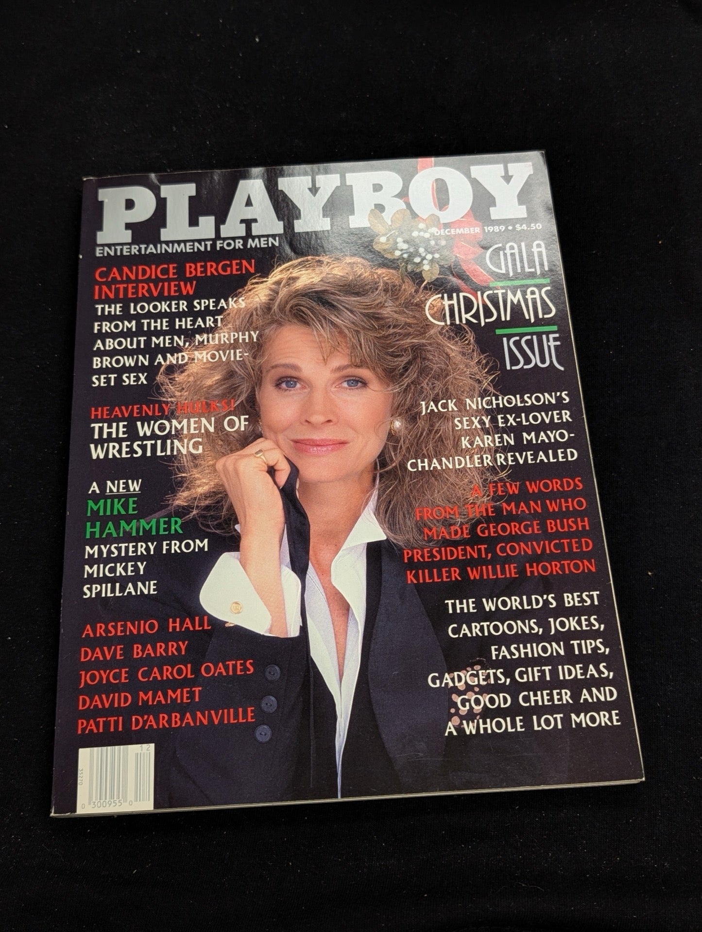 Playboy Magazine December 1989 Candice Bergen Cover Women of Wrestling