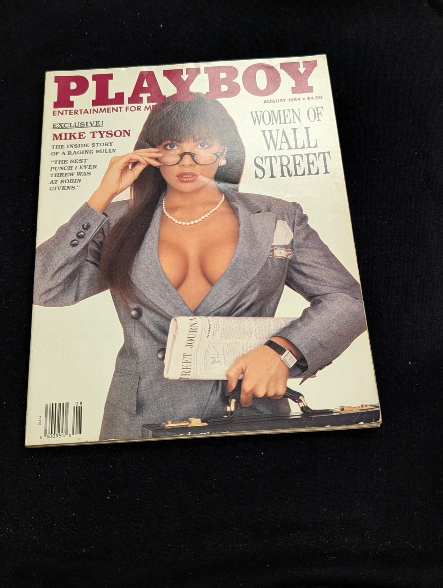 Playboy Magazine August 1989 Women of Wall Street Mike Tyson Feature
