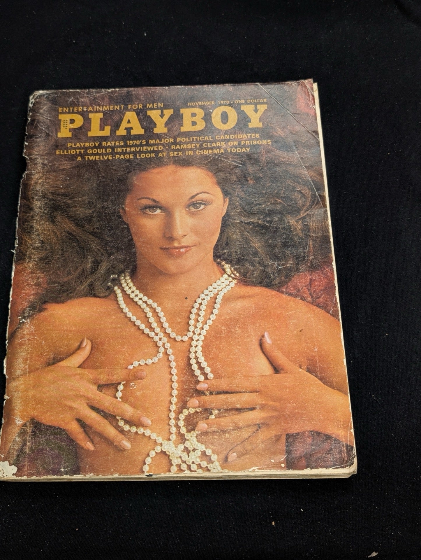 Playboy Magazine November 1970 Elliott Gould Interview Pearl Necklace Cover