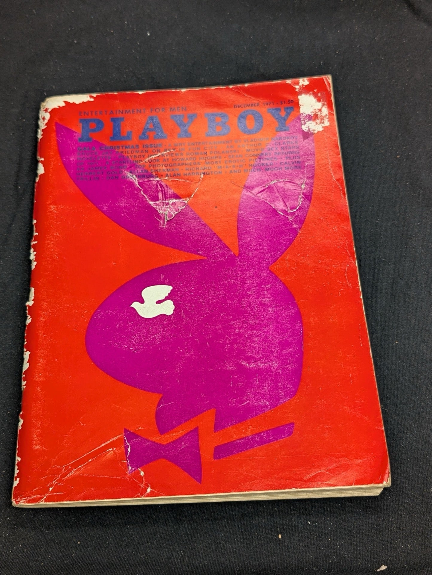 Playboy Magazine December 1971 Sean Connery Interview Christmas Issue Vintage