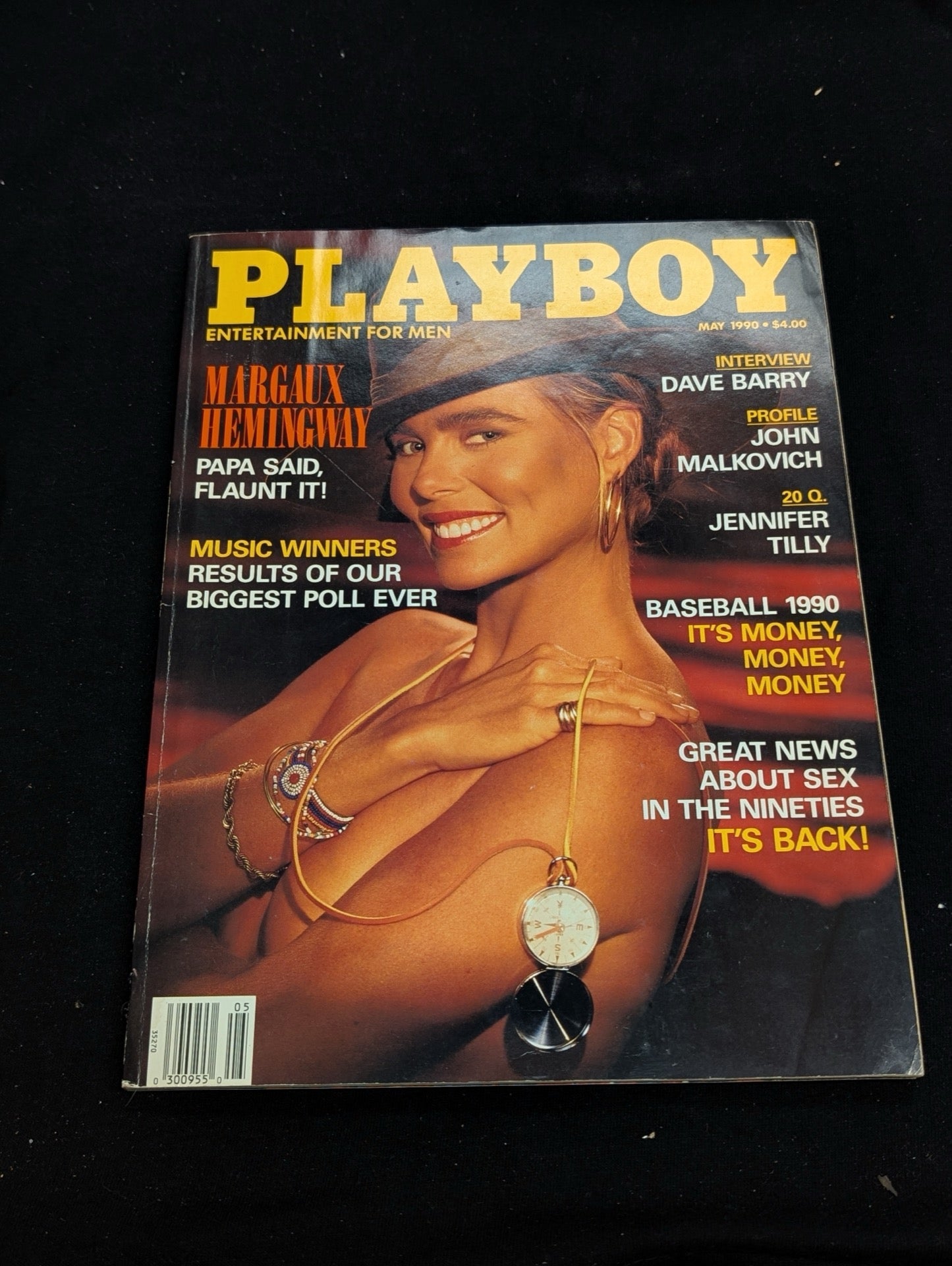 Playboy Magazine May 1990 Margaux Hemingway -Dave Barry Interview