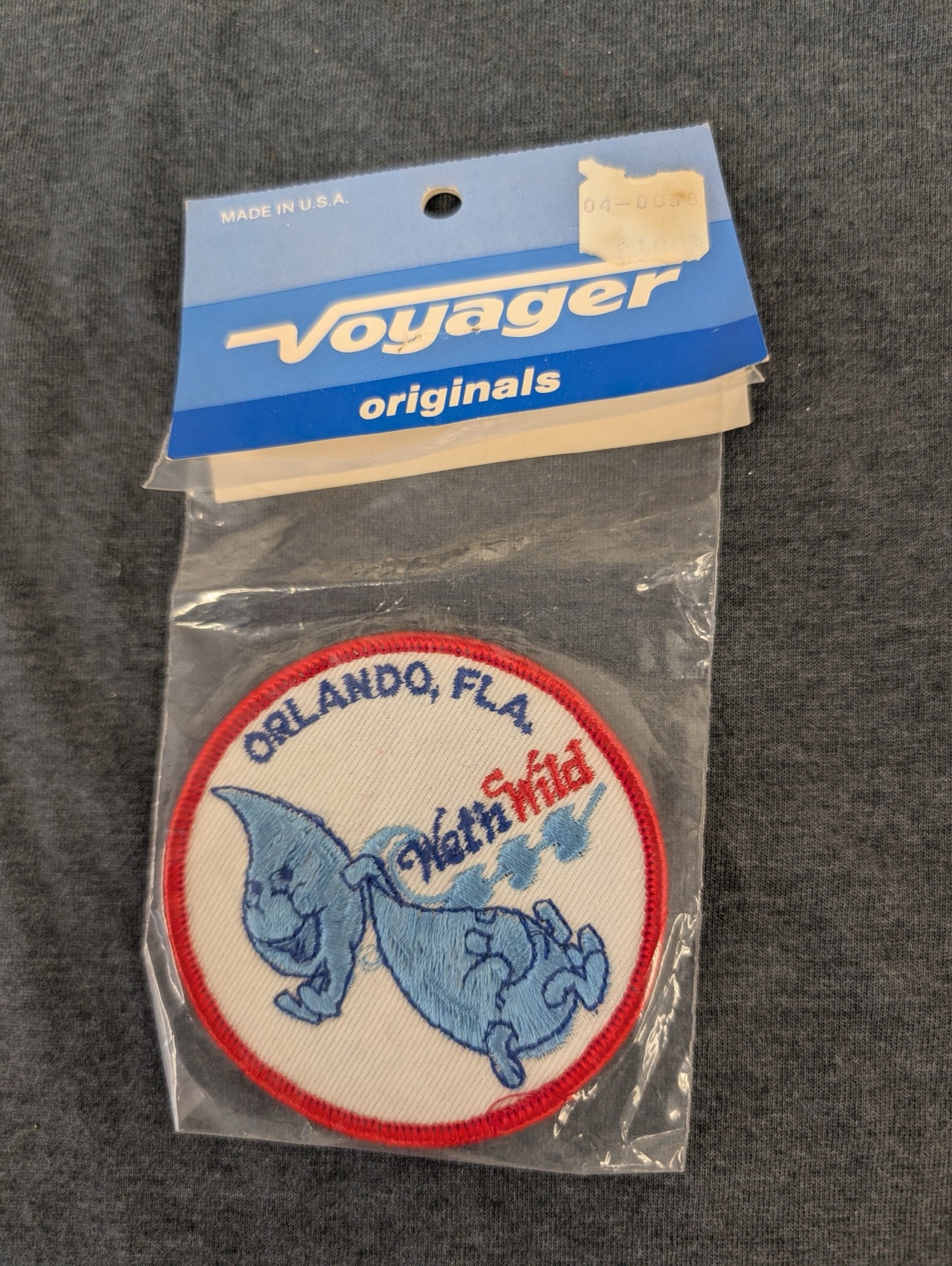 Vintage Wet 'n Wild Patch Orlando FL Water Park 1980s Souvenir NOS