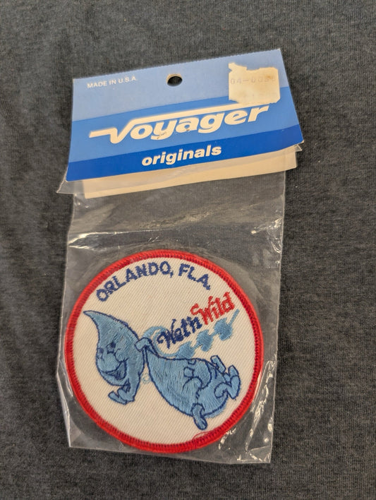 Vintage Wet 'n Wild Patch Orlando FL Water Park 1980s Souvenir NOS