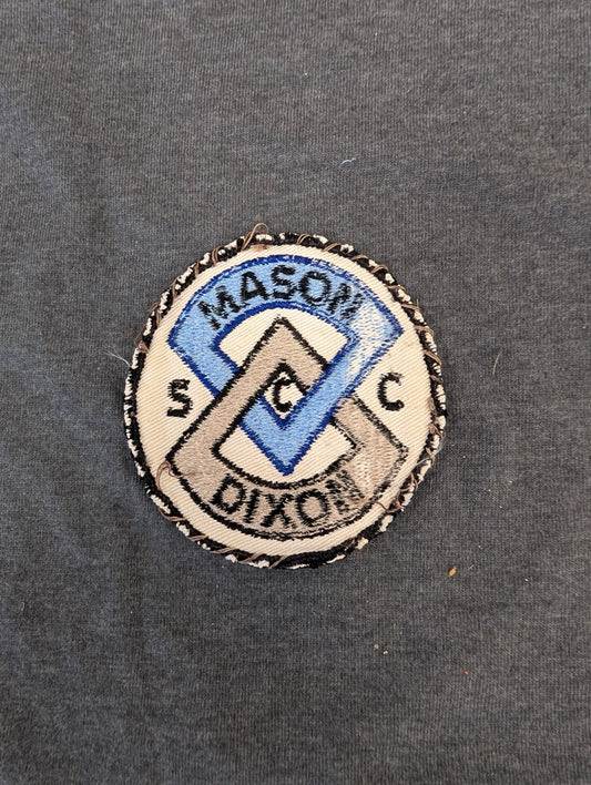 Vintage Mason Dixon S.C.C. Club Patch Embroidered Diamond Logo Badge