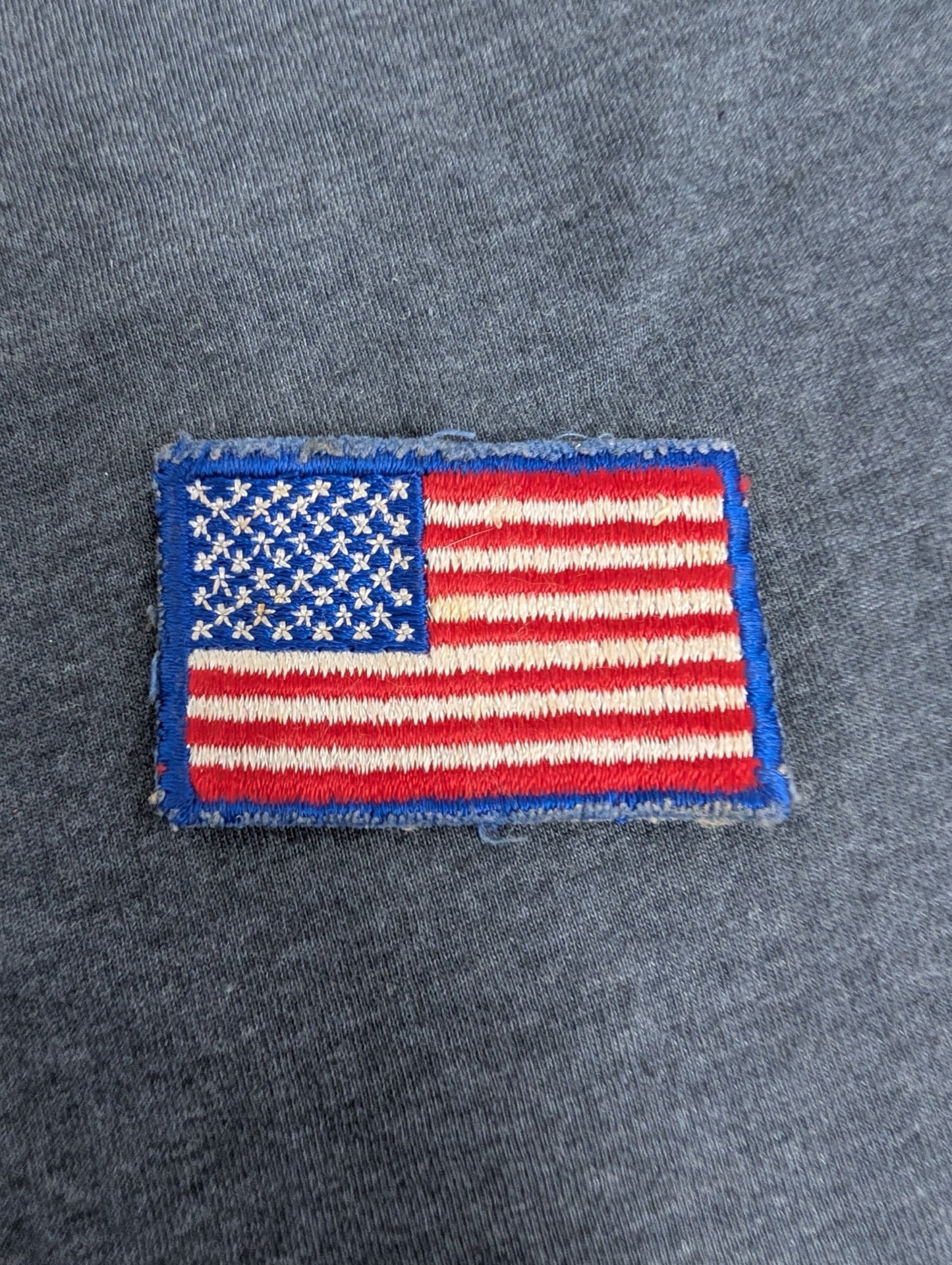 Vintage Small American Flag Patch Embroidered Sew On USA Emblem