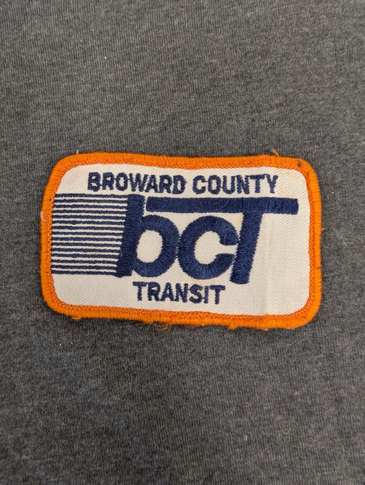 Vintage Broward County Transit BCT Patch Florida Bus Transportation Uniform