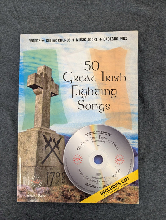 50 Great Irish Fighting Songs by Robert Gogan with CD Softcover Music Book