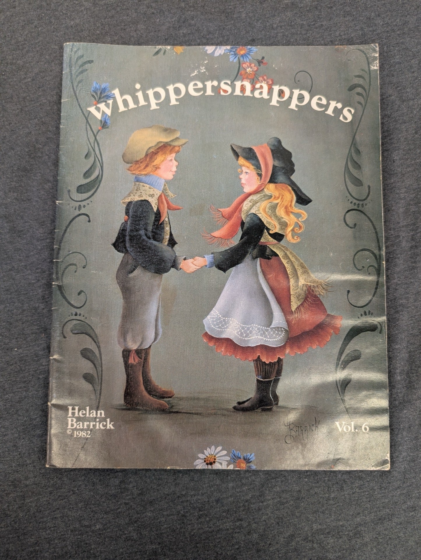 Whippersnappers Vol 6 by Helan Barrick 1982 Vintage Painting Pattern Book