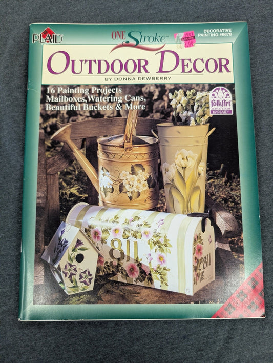 One Stroke Outdoor Decor by Donna Dewberry Plaid Painting Book #9678