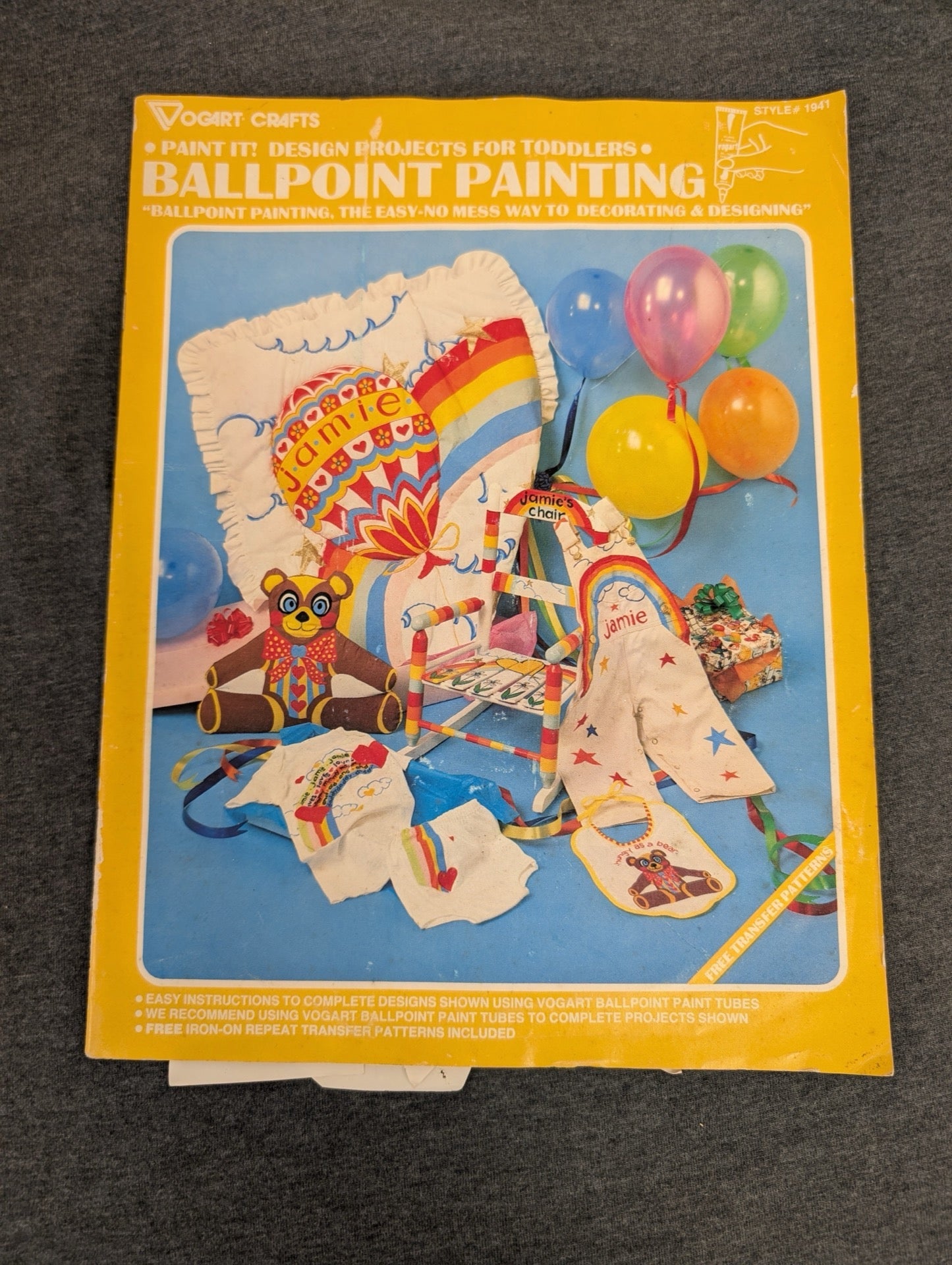 Vogart Crafts Ballpoint Painting Design Projects for Toddlers Vintage #1941
