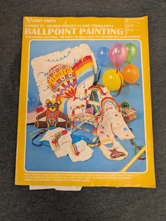 Vogart Crafts Ballpoint Painting Design Projects for Toddlers Vintage #1941