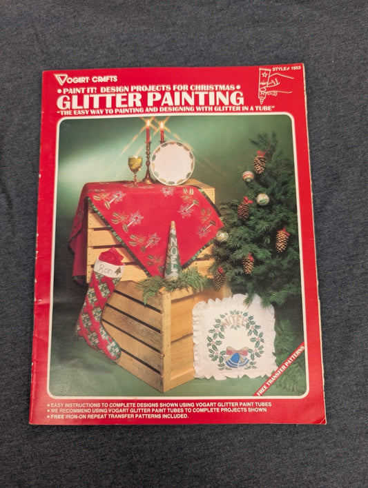 Vogart Crafts Glitter Painting Christmas Design Projects Vintage #1953