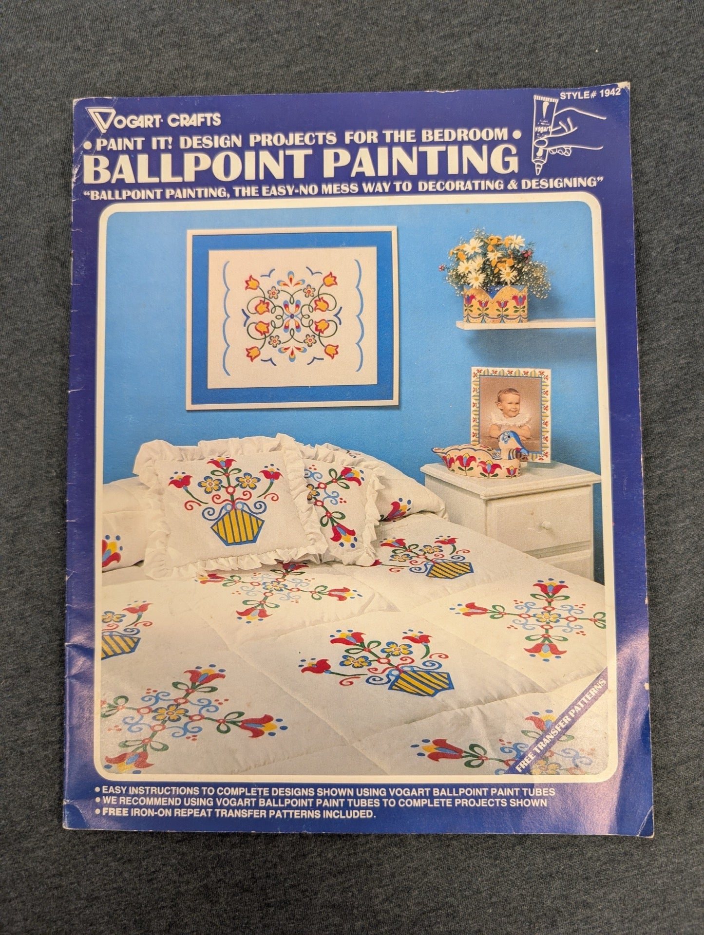 Vogart Crafts Ballpoint Painting Design Projects for Bedroom Vintage #1942