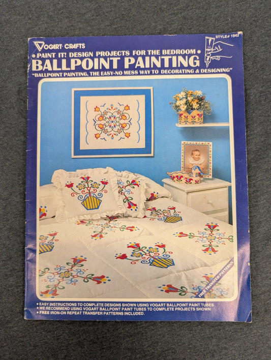 Vogart Crafts Ballpoint Painting Design Projects for Bedroom Vintage #1942