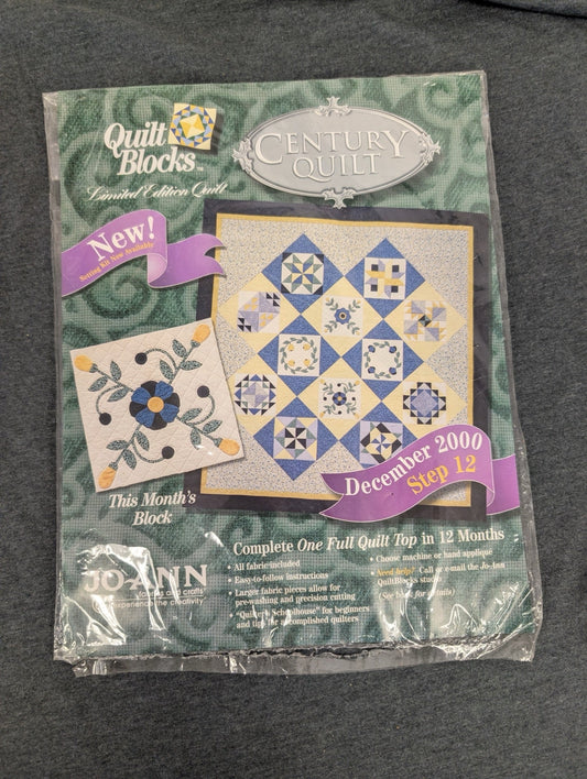 Jo-Ann Quilt Blocks Century Quilt Limited Edition Kit Dec 2000 Step 12