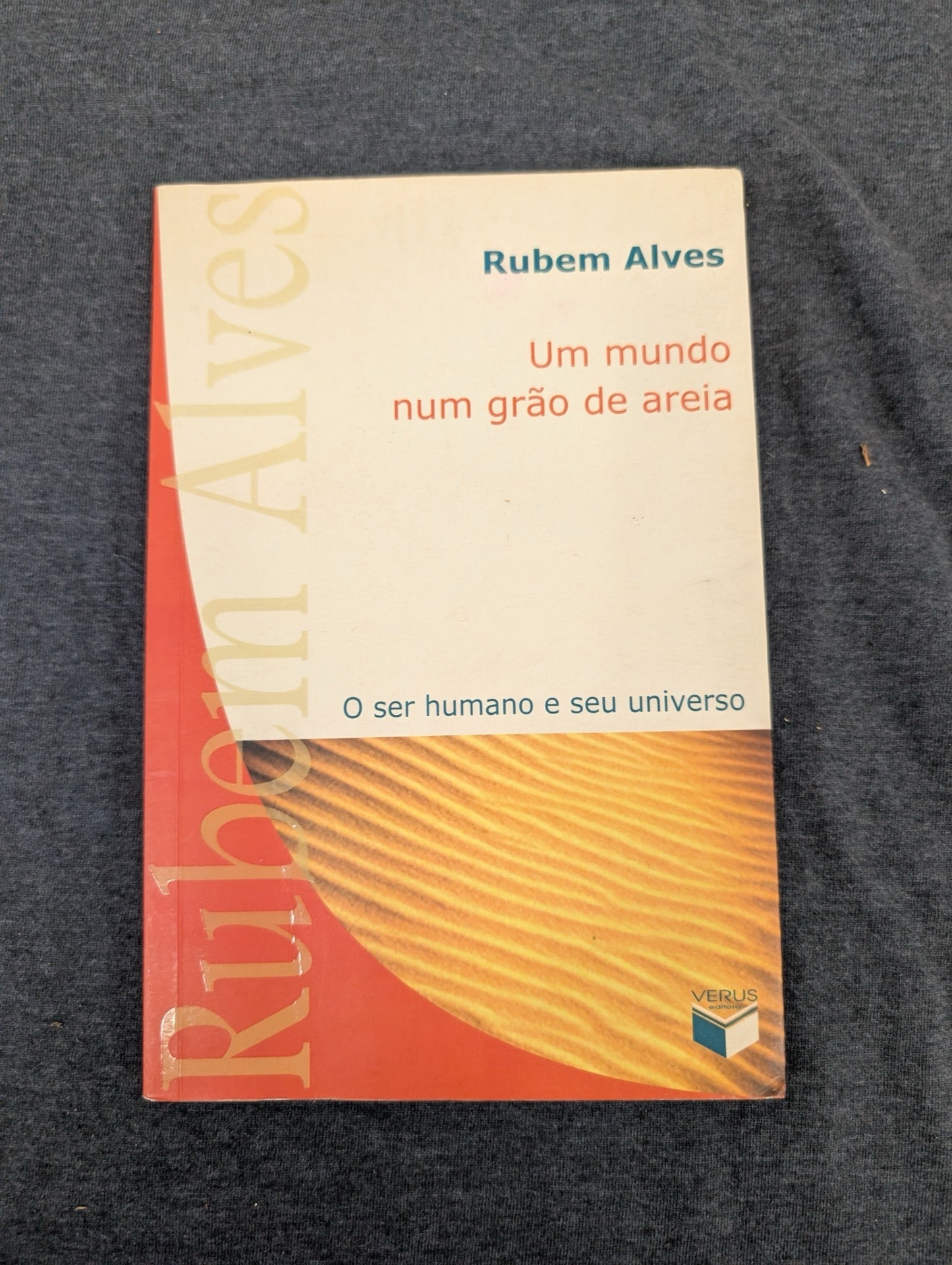 Um Mundo Num GrÃ£o de Areia by Rubem Alves Portuguese Book Chronicles