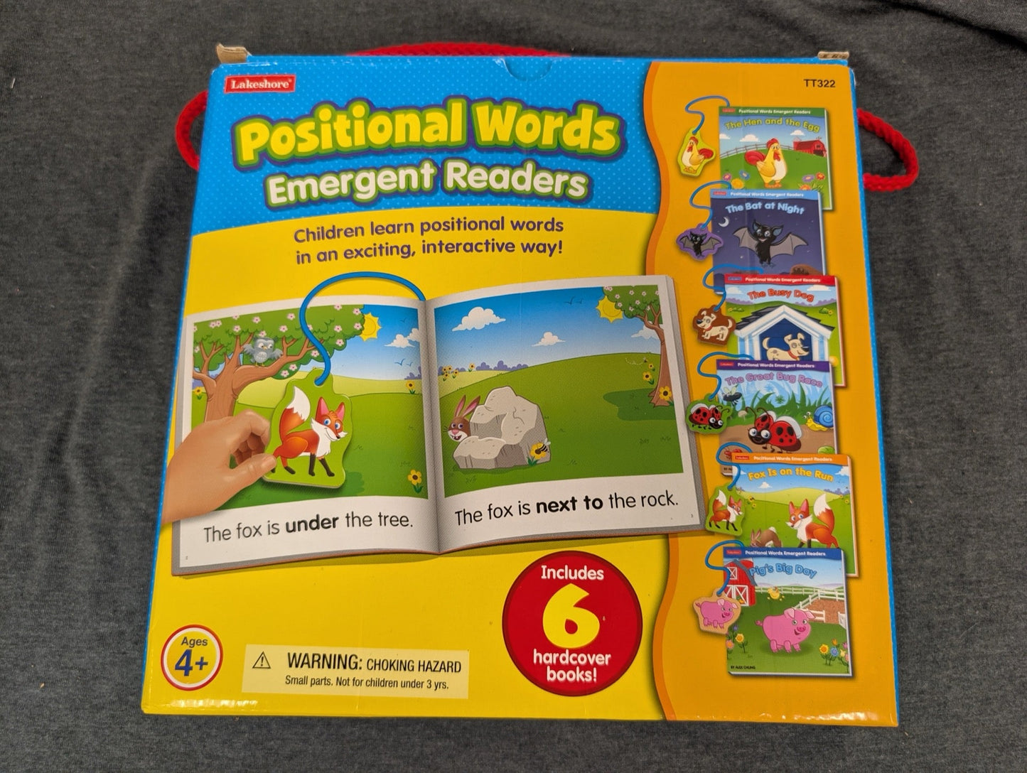 Lakeshore Learning Positional Words Emergent Readers Box Set - 6 Hardcover Books