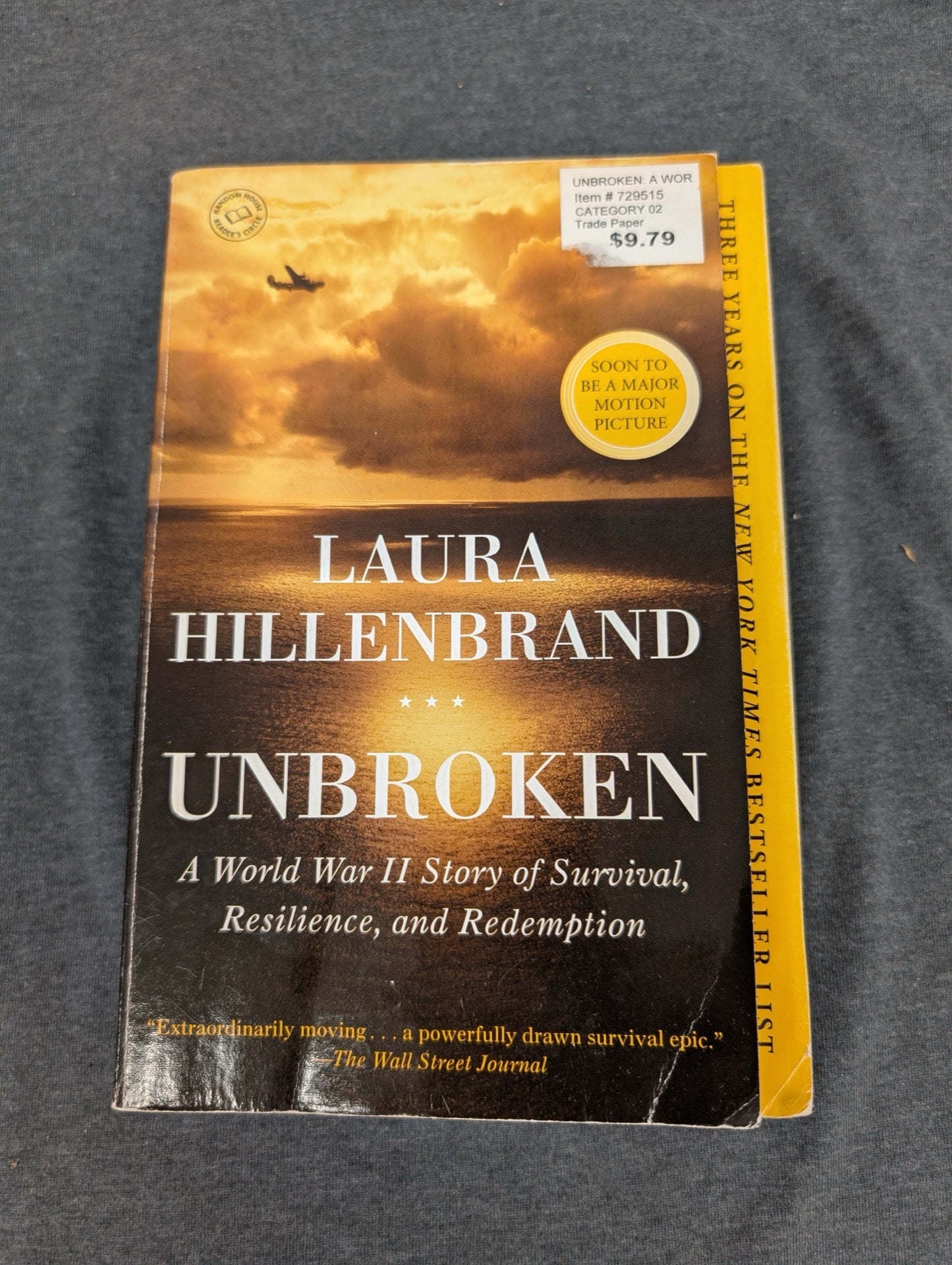 Unbroken by Laura Hillenbrand - WWII Story of Survival - Trade Paperback