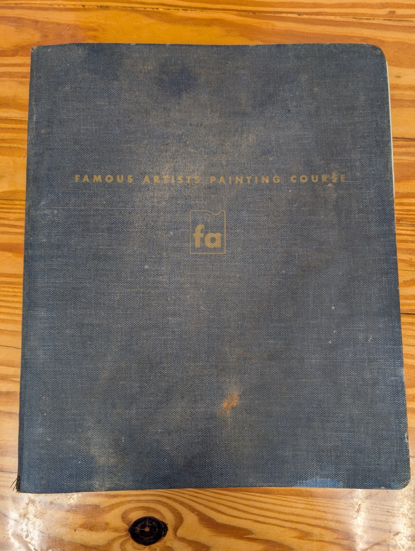 Vintage Famous Artists Painting Course Blue Binder - Art Instruction