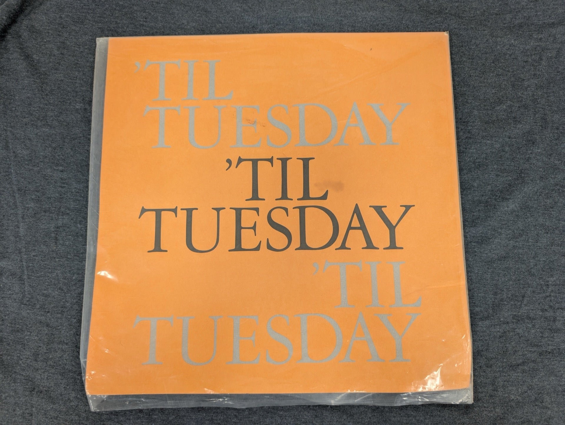 Til Tuesday - Vintage 12" Vinyl Single sleeve only- Orange Cover Aimee Mann