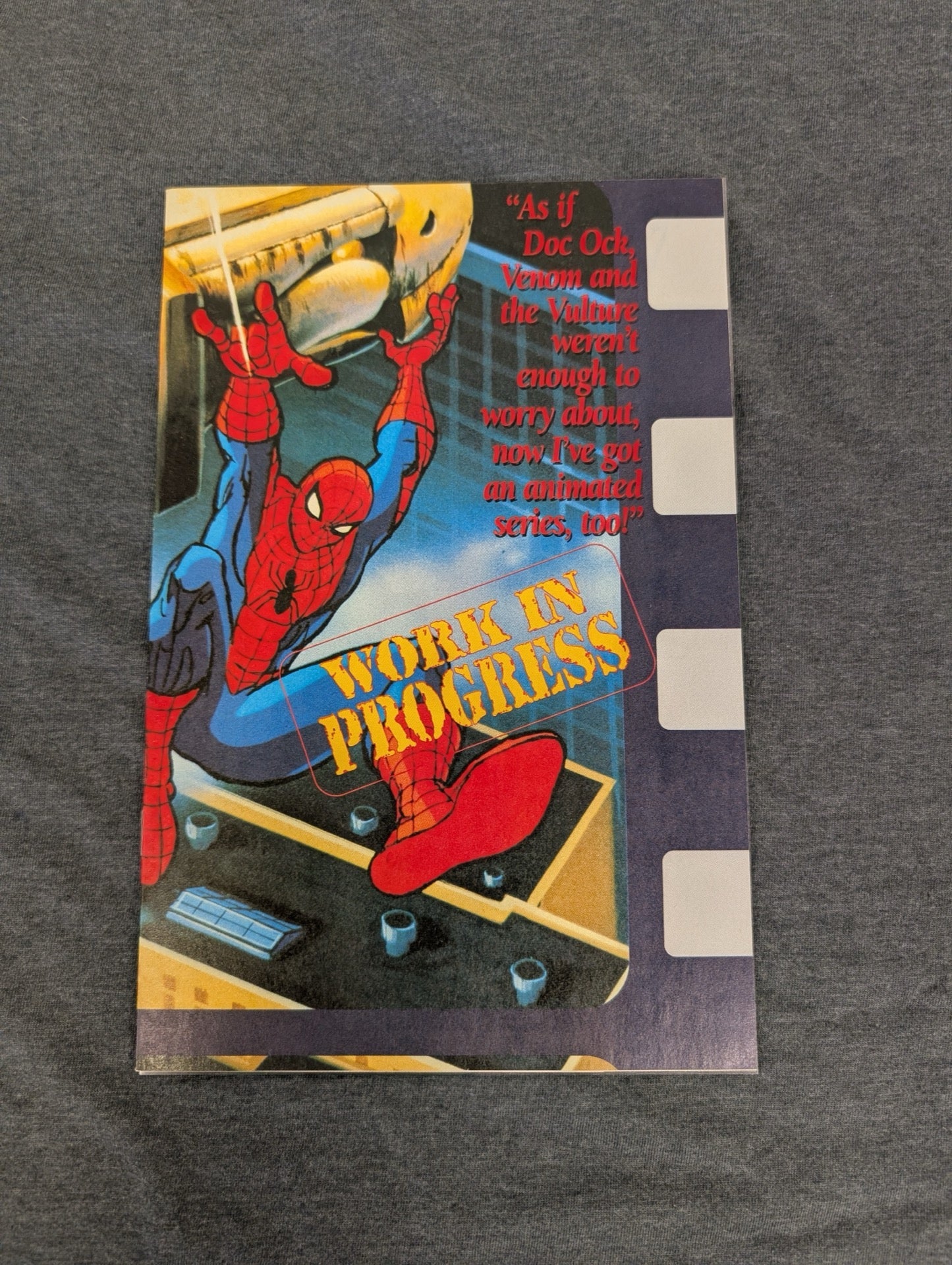 Spider-Man Animated Series Work In Progress Promo Card