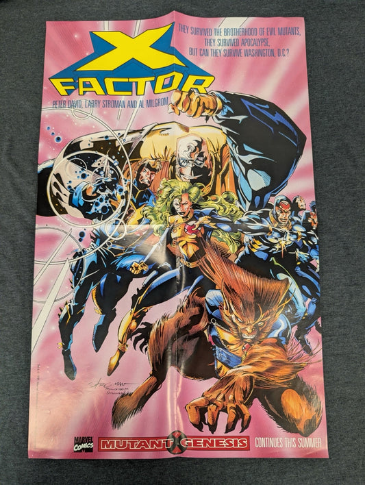 X-Factor Promo Poster Mutant Genesis Peter David Larry Stroman