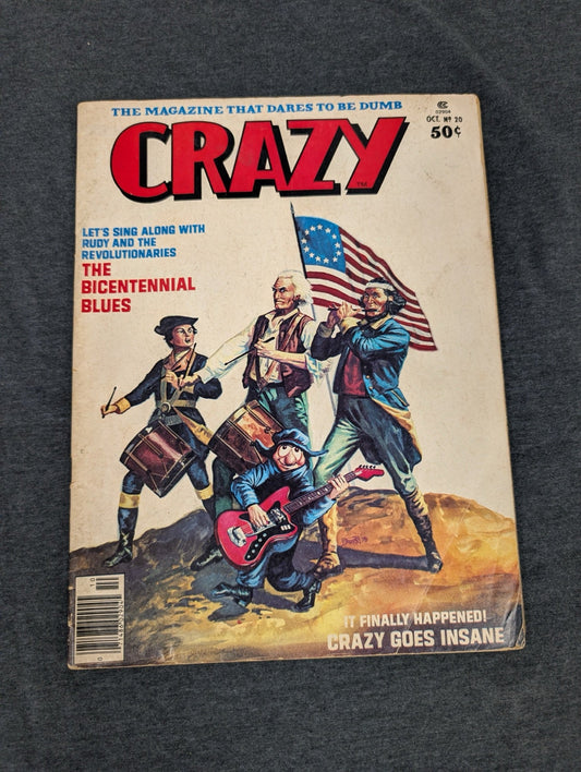 Crazy Magazine #20 October 1976 Marvel Satire Bicentennial