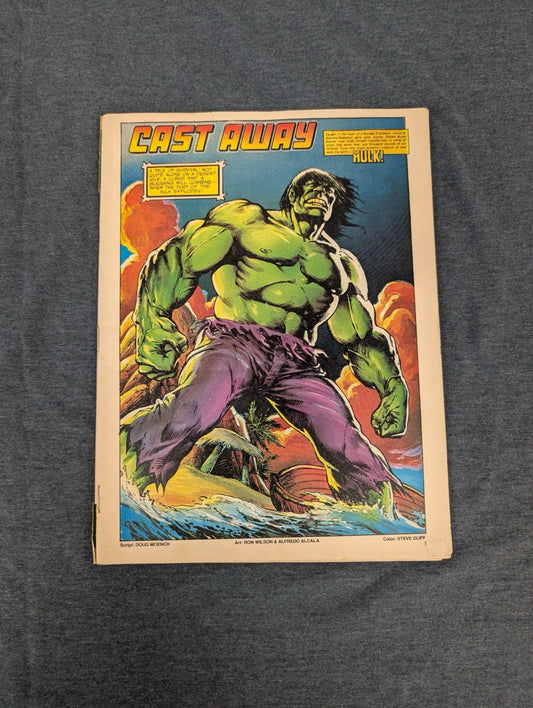 The Hulk! Magazine #17 Interior Pinup Cast Away Ron Wilson Art