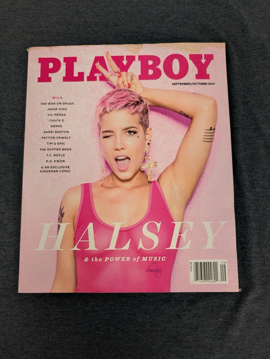 Playboy Magazine September/October 2017 - Halsey Cover - Music Issue