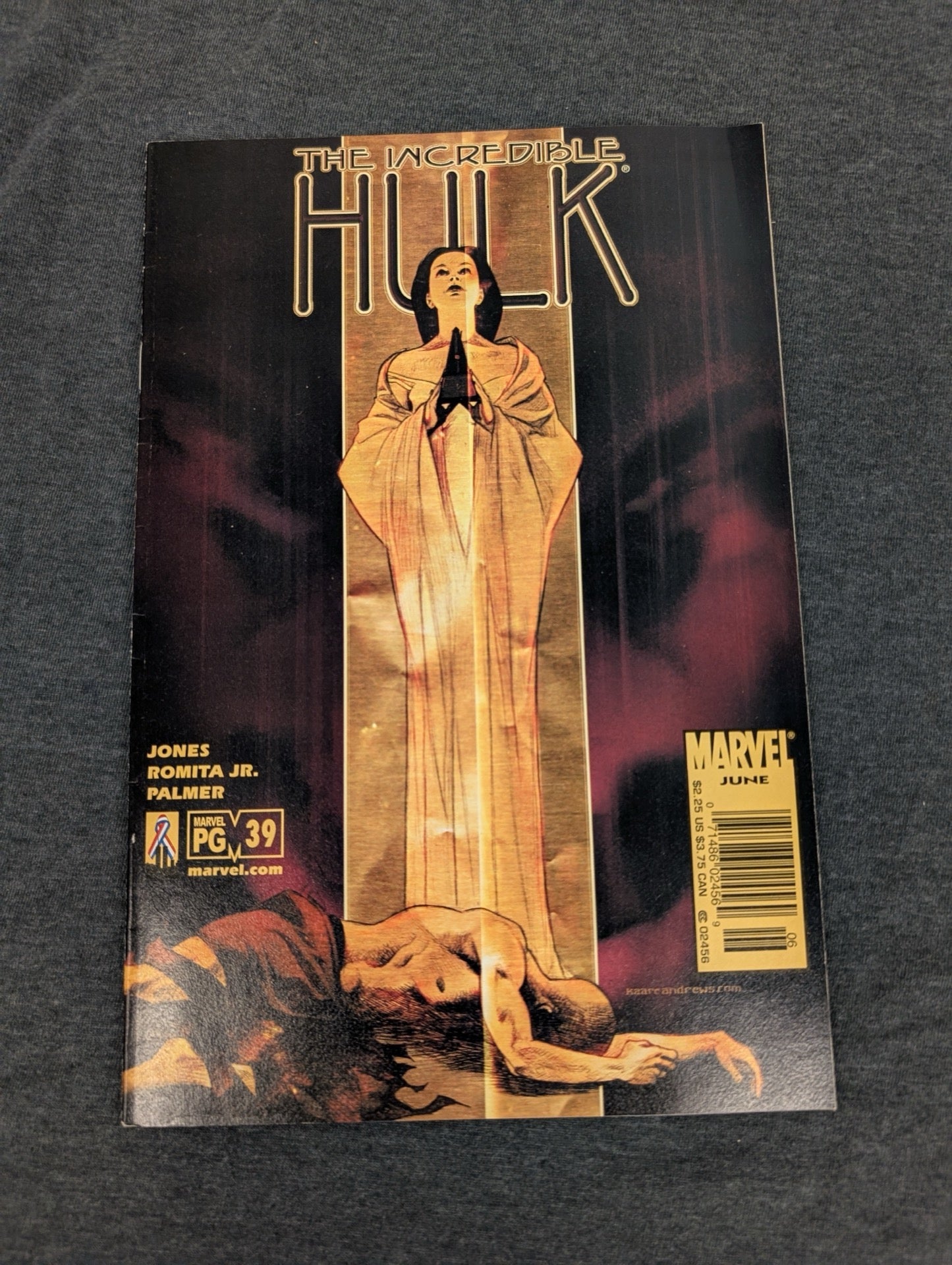 The Incredible Hulk #39 June 2002 Kaare Andrews Cover