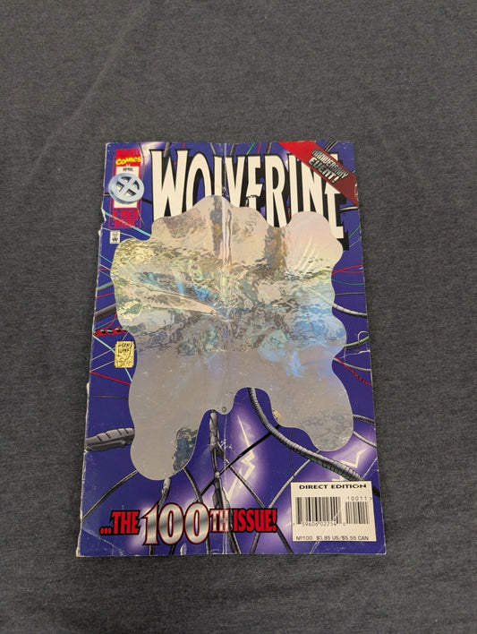 Wolverine #100 April 1996 Hologram Cover Anniversary Issue