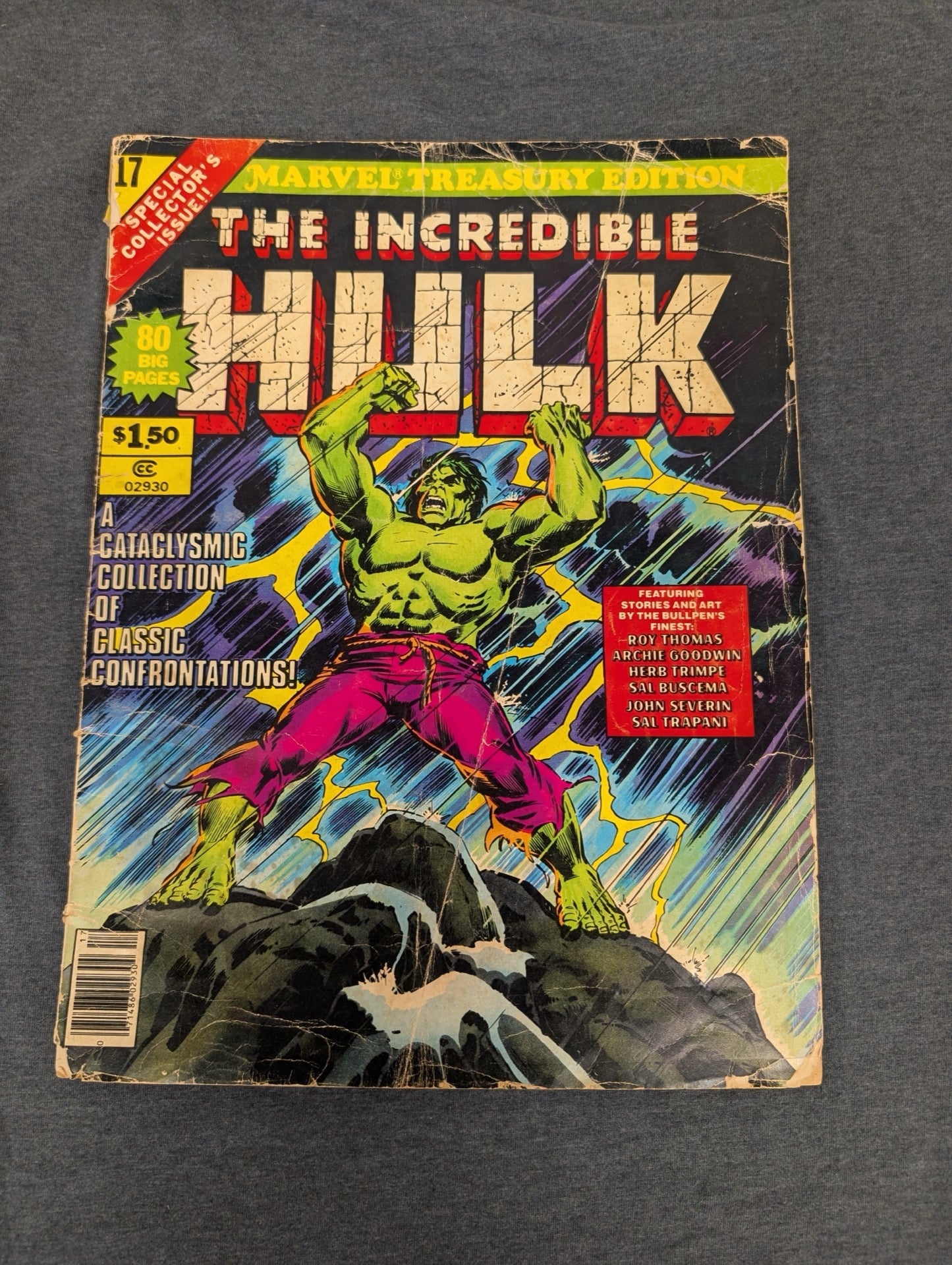 Marvel Treasury Edition #17 The Incredible Hulk 1978 Oversized