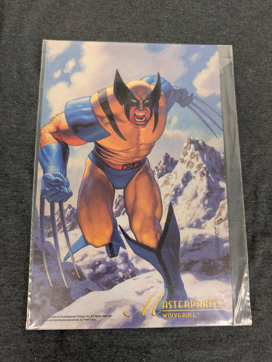 1994 Marvel Masterprints Wolverine Snowy Mountain Art Print Hildebrandt X-Men