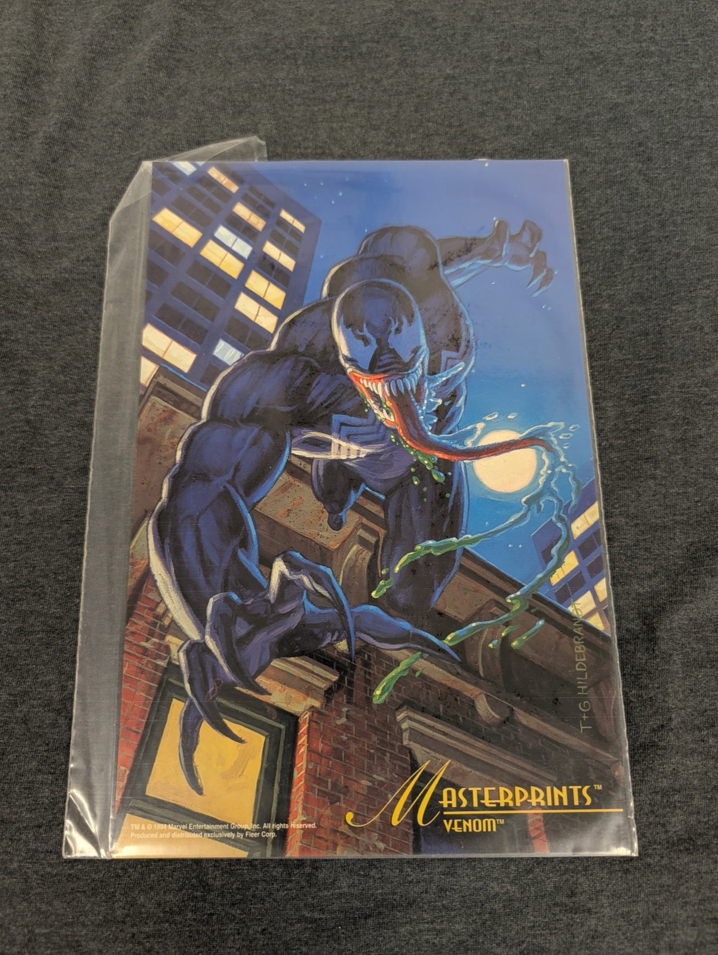 1994 Marvel Masterprints Venom Art Print by Greg & Tim Hildebrandt Spider-Man