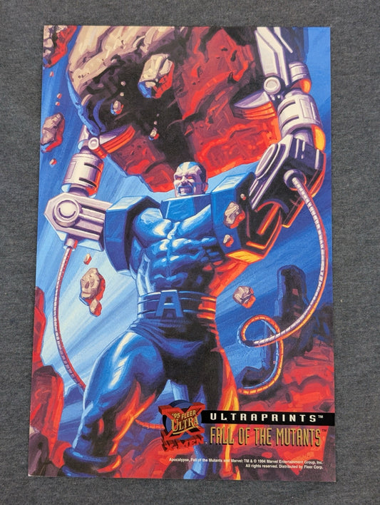 1995 Fleer Ultra X-Men Ultraprints Fall of the Mutants Apocalypse Art Print
