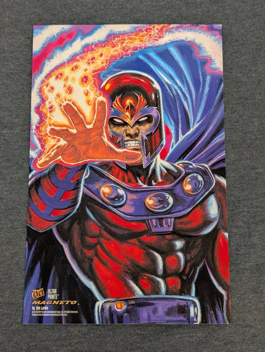 1994 Fleer Ultra X-Men Ultraprints Magneto Art by Bob Larkin Oversized