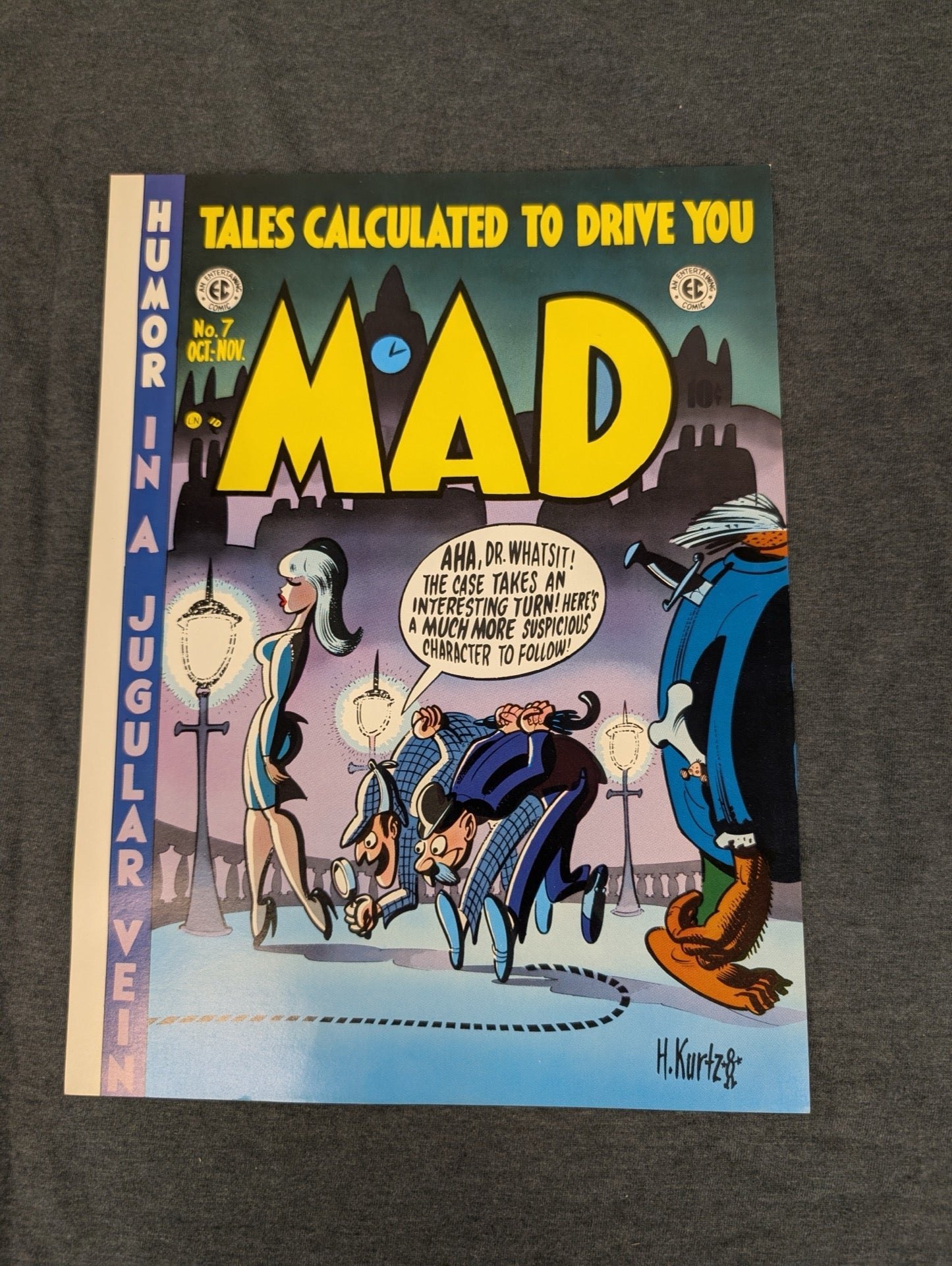 MAD Magazine Comic #7 Reprint EC Comics Sherlock Holmes Parody Cover Oct-Nov