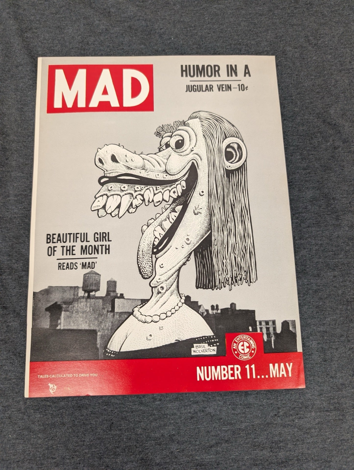 MAD Magazine Comic #11 Reprint EC Comics Basil Wolverton Beautiful Girl Cover