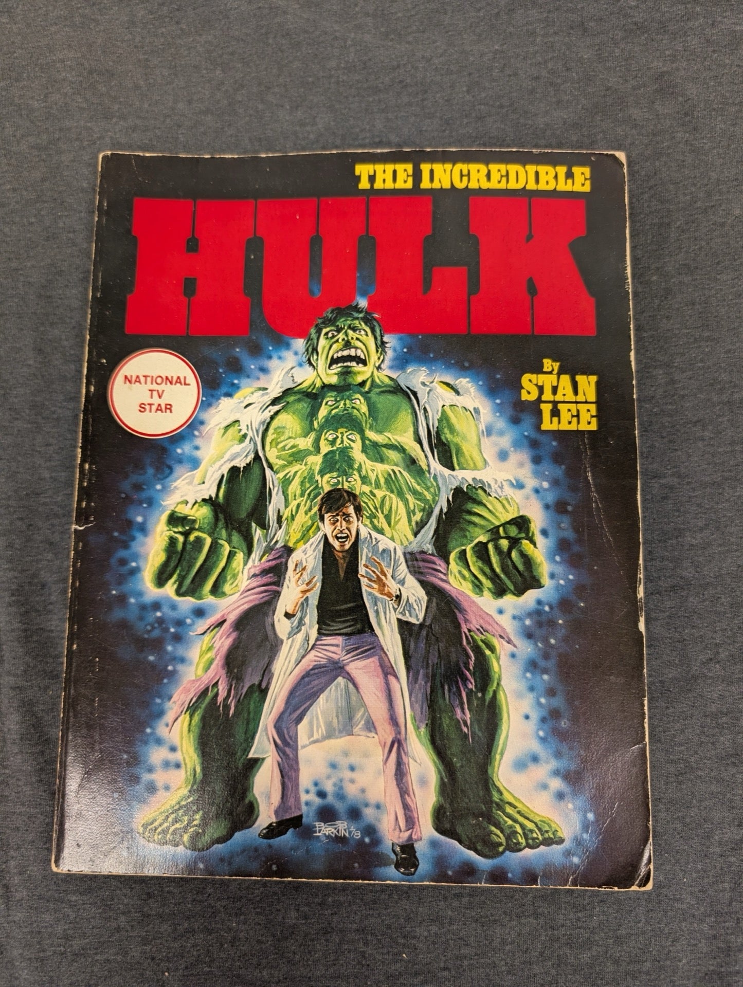 Vintage 1978 The Incredible Hulk Paperback Book Pocket Books Stan Lee Bob Larkin