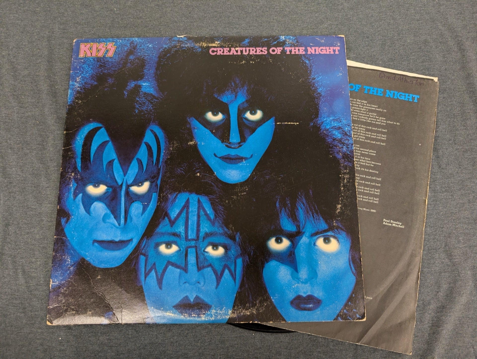 KISS Creatures of the Night Vinyl LP 1982 Casablanca Original Cover Art