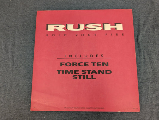 Rush Hold Your Fire Vinyl LP 1987 Mercury Records Force Ten Time Stand Still
