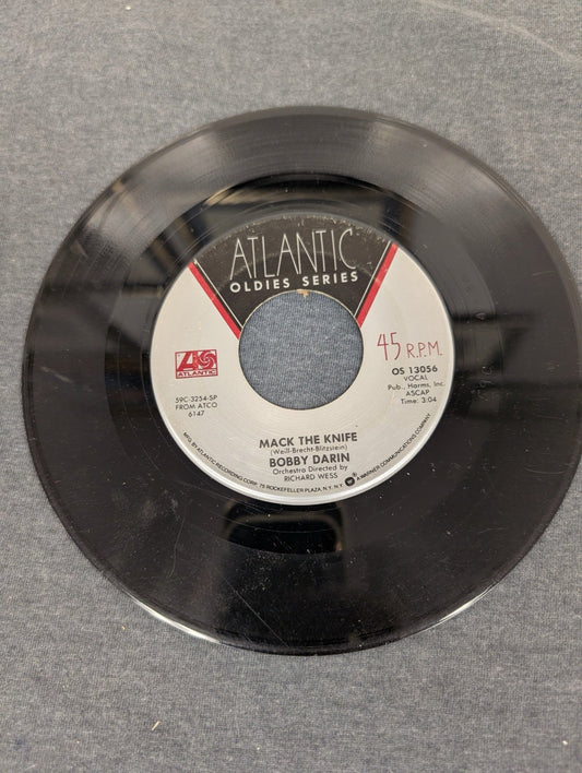 Bobby Darin Mack The Knife 45 RPM Single Atlantic Oldies Series Vinyl
