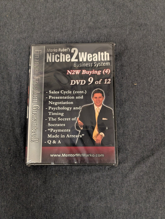 Marko Rubel Niche2Wealth DVD 9 of 12 N2W Buying 4 Real Estate Sealed