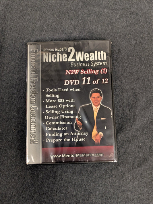 Marko Rubel Niche2Wealth DVD 11 of 12 N2W Selling 1 Real Estate Sealed