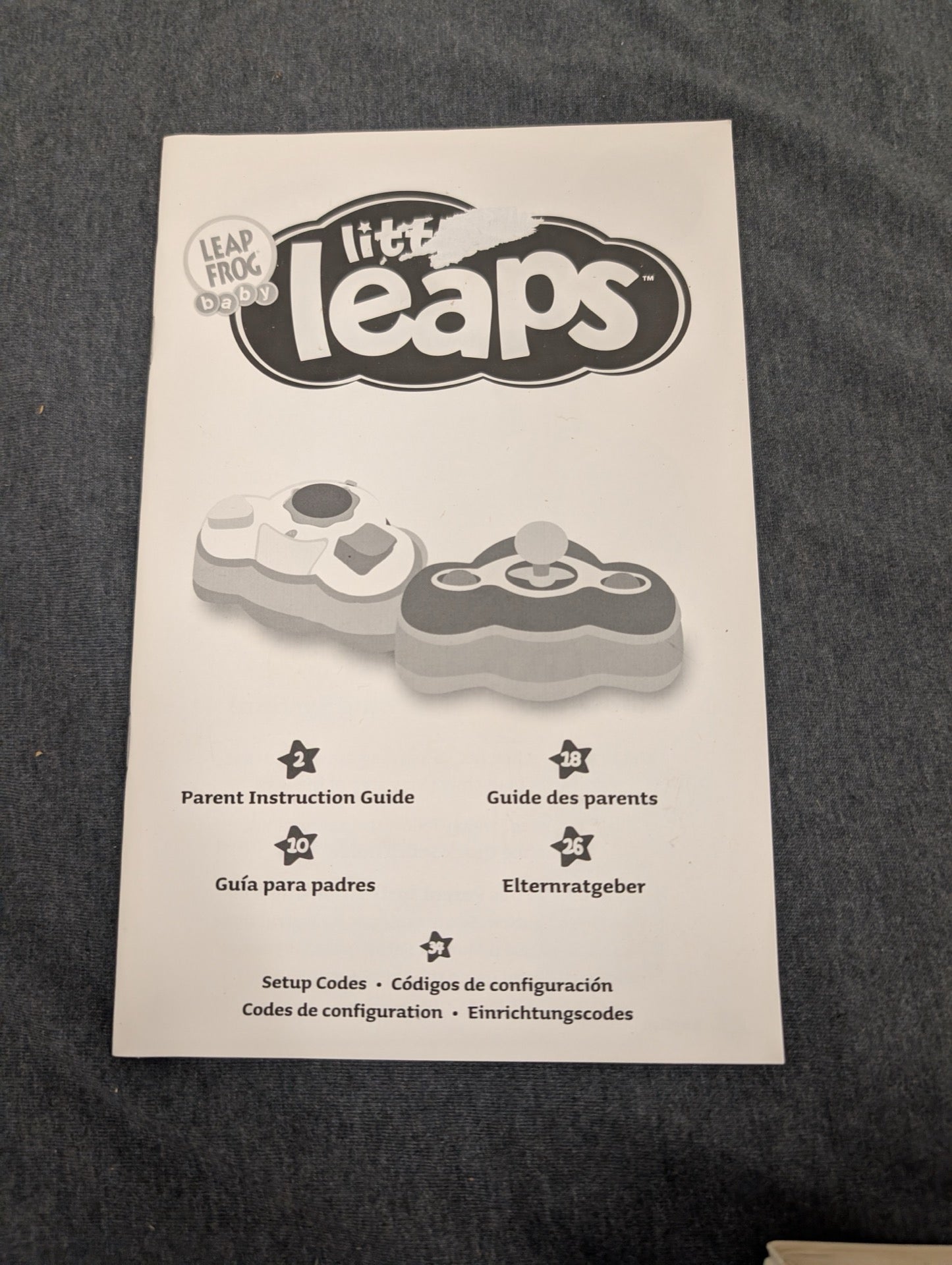 LeapFrog Baby Little Leaps Parent Instruction Guide Manual Only