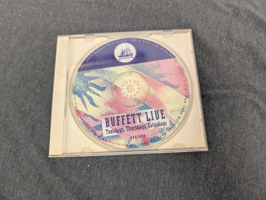 Jimmy Buffett Live Tuesdays Thursdays Saturdays CD Mailboat Records Parrothead